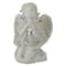 6.75" Praying Angel with Cross Outdoor Garden Statue